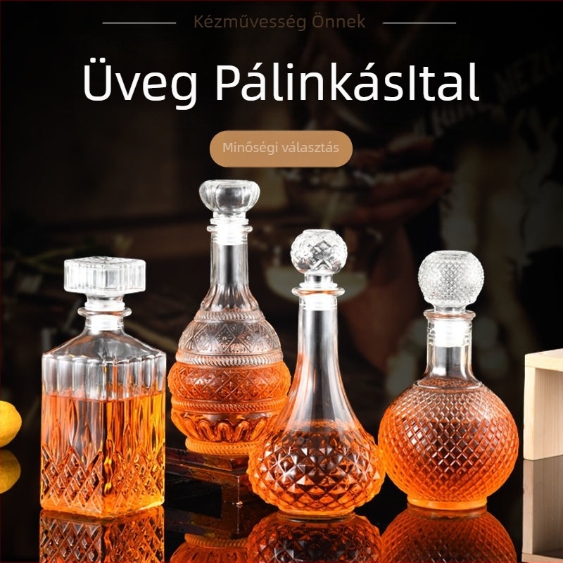 Üvegből készült boros decantáló készlet – európai stílus, új kínai stílus, háztartási bor tárolása