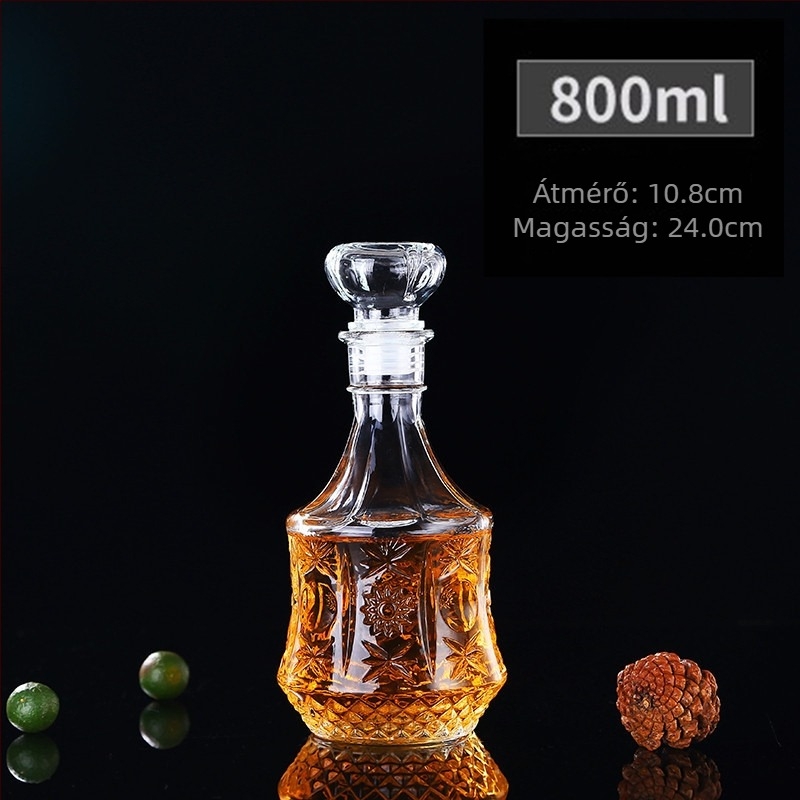 Üvegből készült boros decantáló készlet – európai stílus, új kínai stílus, háztartási bor tárolása