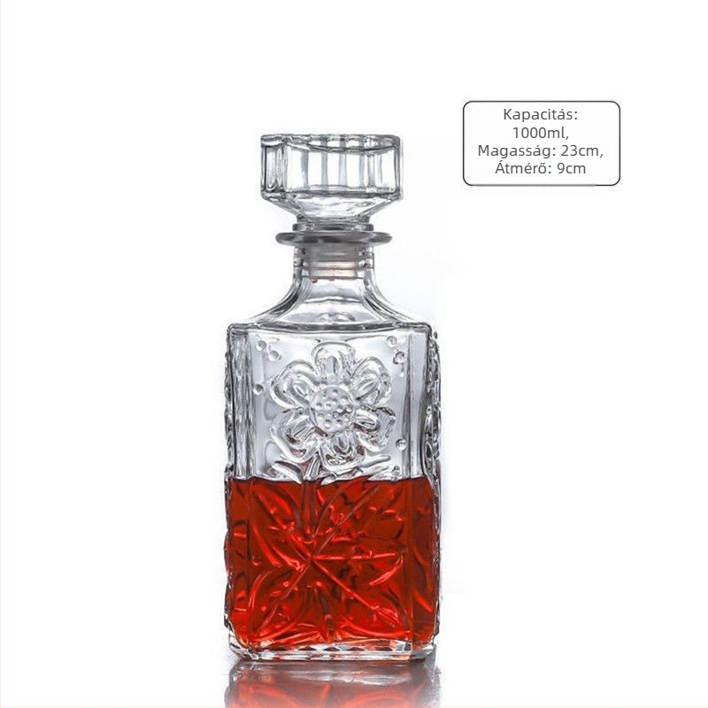 Üvegből készült boros decantáló készlet – európai stílus, új kínai stílus, háztartási bor tárolása