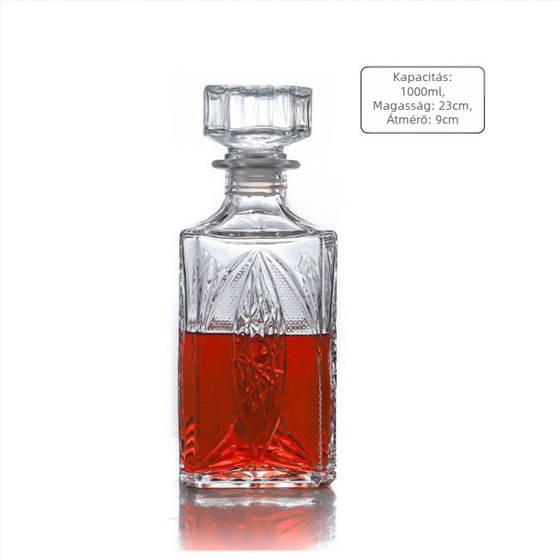 Üvegből készült boros decantáló készlet – európai stílus, új kínai stílus, háztartási bor tárolása