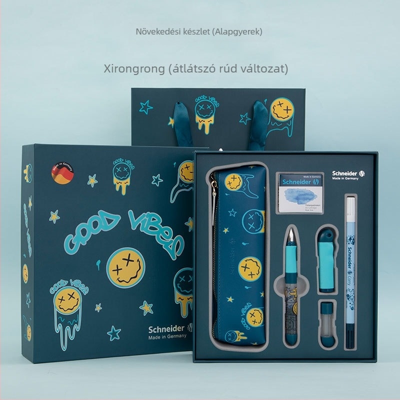 Schneider Toll – modell Lucky Pony, ajándék dobozban, 0,35 mm hegy, iridium tollhegy, cserélhető tinta-tartály