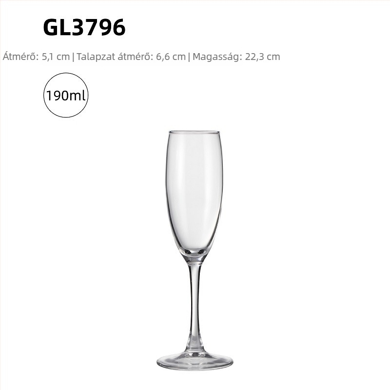 Vörösboros pohár Nordic stílusú, üveg, nyomtatott logó, testreszabás elérhető, prémium minőség