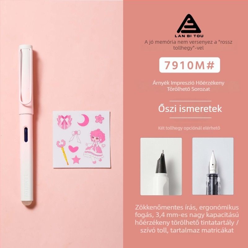 Műanyag toll, rotációs tinta-felvételi rendszer, irídium tollhegy, modell 7910, testreszabás elérhető