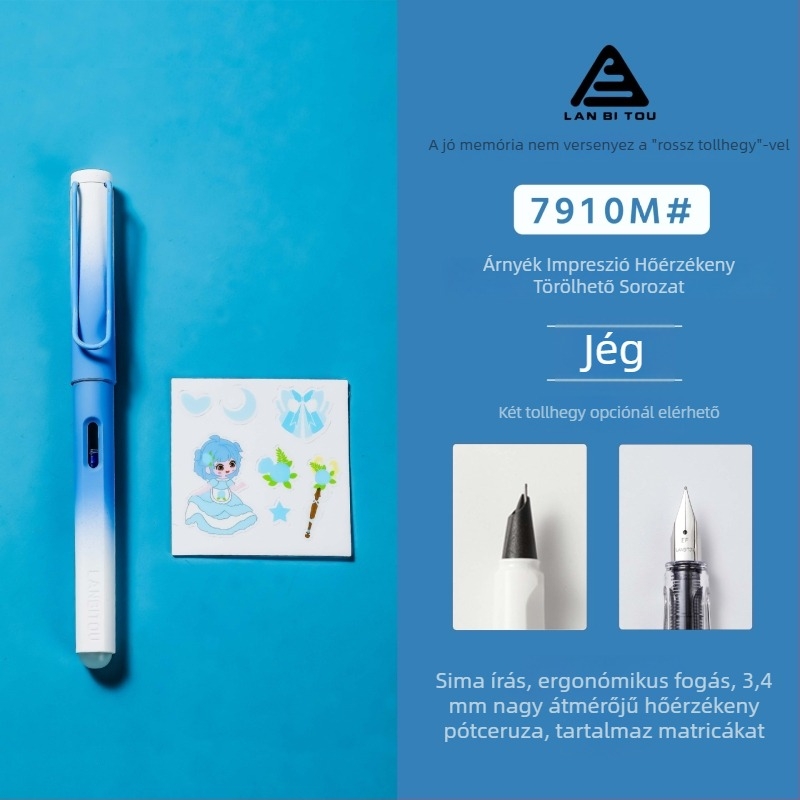 Műanyag toll, rotációs tinta-felvételi rendszer, irídium tollhegy, modell 7910, testreszabás elérhető