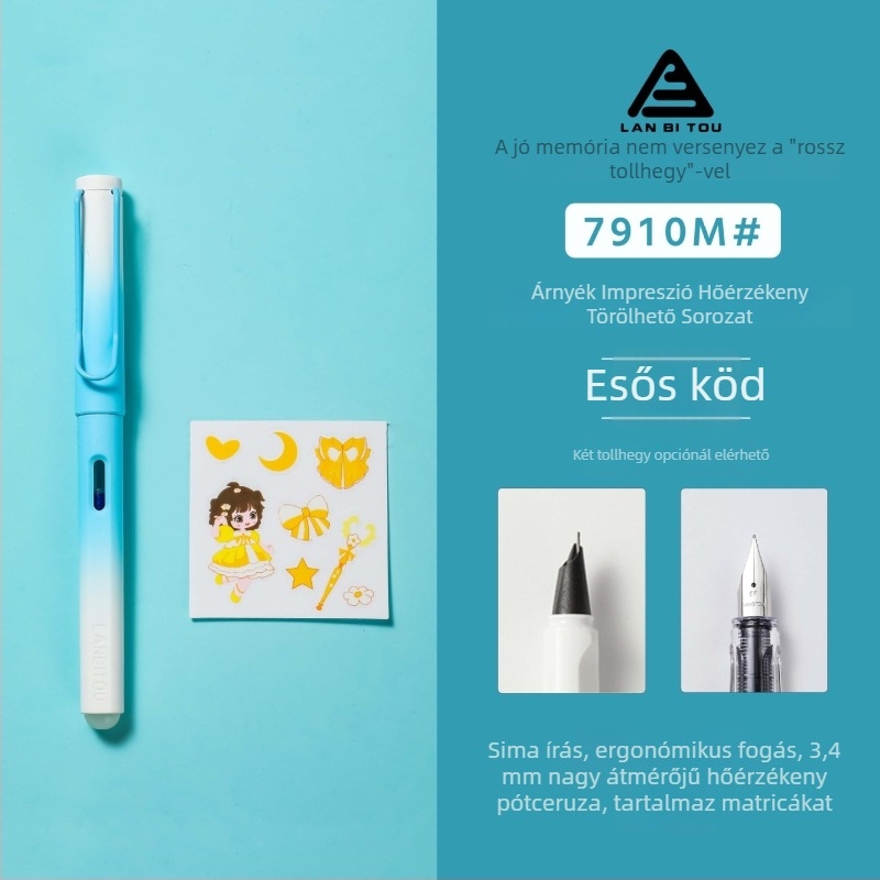 Műanyag toll, rotációs tinta-felvételi rendszer, irídium tollhegy, modell 7910, testreszabás elérhető