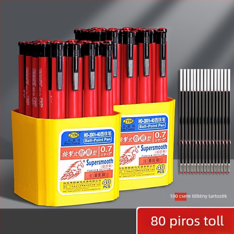 Golyóstoll a kulcsfontosságú dolgozatok megjelölésére és a tanári korrekciókra, Típus: Forgó, Márka: Unique, Nem importált