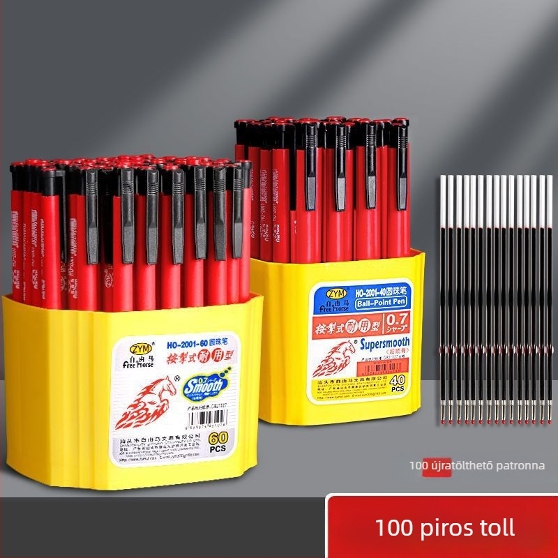 Golyóstoll a kulcsfontosságú dolgozatok megjelölésére és a tanári korrekciókra, Típus: Forgó, Márka: Unique, Nem importált