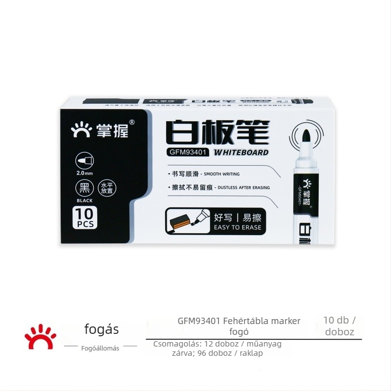 Fehértáblához csere tintaszacskó, modell WB-G9, 12 db/doboz, műanyag burkolat, vonalvastagság 1–2 mm, irodai használatra