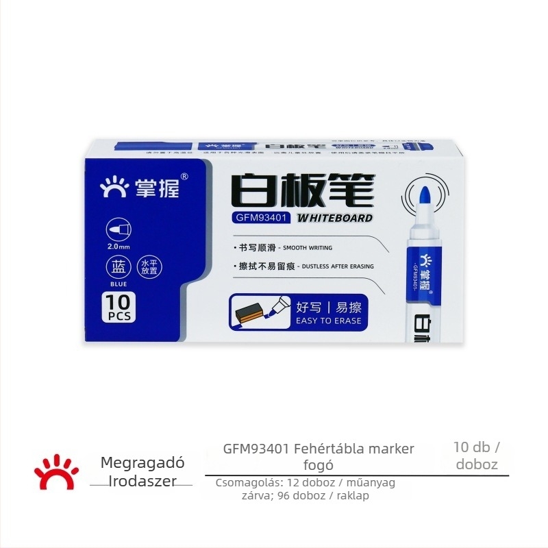 Fehértáblához csere tintaszacskó, modell WB-G9, 12 db/doboz, műanyag burkolat, vonalvastagság 1–2 mm, irodai használatra