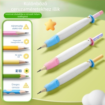 NBX Tollfogó gyerekeknek – testtartás javítása, tollhüvely silikon+ABS, dobozos készlet