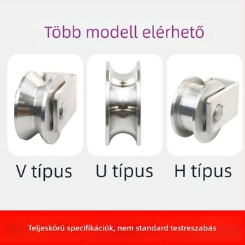 Rozsdamentes acélból készült görgő- és csapágykészlet, emelőgyűrű, drótkötelekészlet, fix görgő és sínkerekek — Lu ying