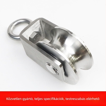 Rozsdamentes acélból készült görgő- és csapágykészlet, emelőgyűrű, drótkötelekészlet, fix görgő és sínkerekek — Lu ying