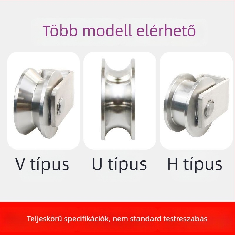 Rozsdamentes acélból készült görgő- és csapágykészlet, emelőgyűrű, drótkötelekészlet, fix görgő és sínkerekek — Lu ying