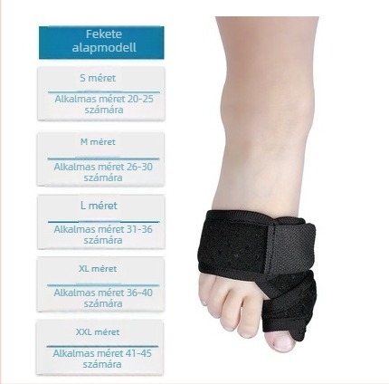 CK-21 lábfej valgus ortézise, lábujj-törés támogatással, elasztikus textil kötés rehabilitációhoz