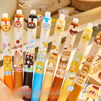 Reversal törölhető zselés toll általános iskolás diákok számára, 3. osztály, műanyag test, törölhető, hegy: St head