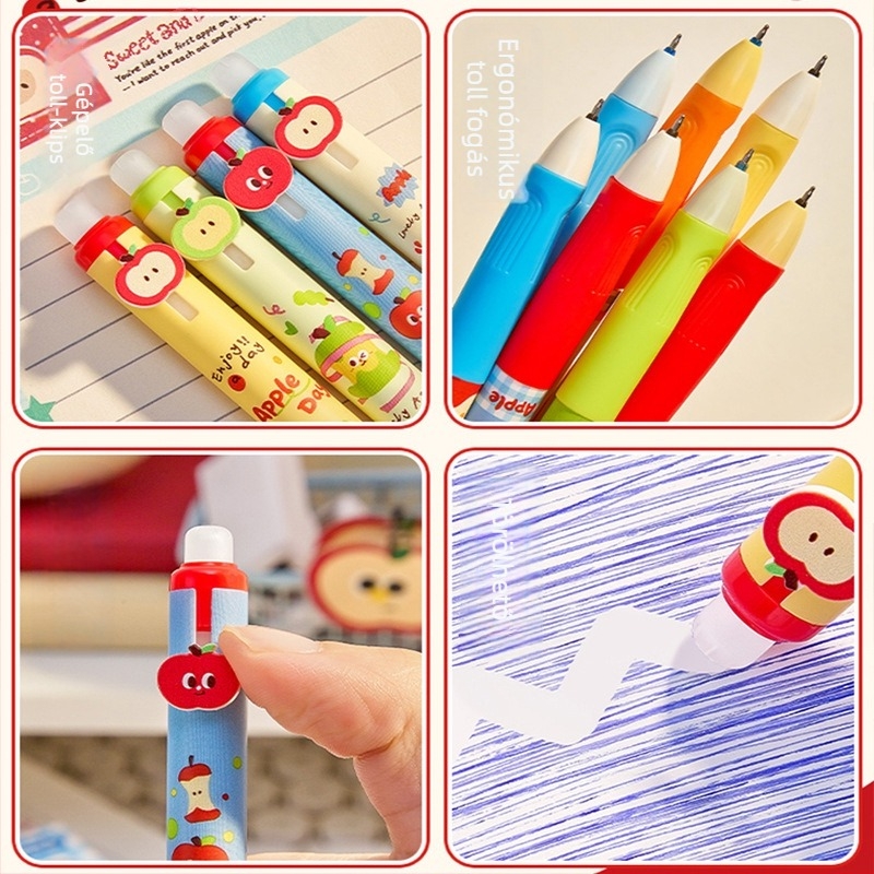 Reversal törölhető zselés toll általános iskolás diákok számára, 3. osztály, műanyag test, törölhető, hegy: St head