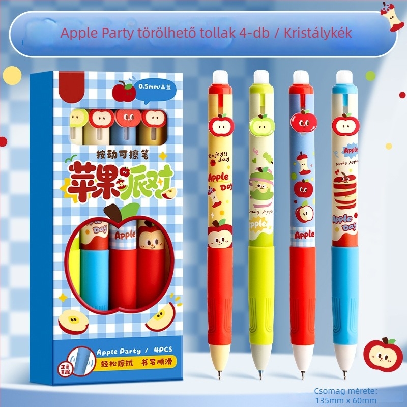 Reversal törölhető zselés toll általános iskolás diákok számára, 3. osztály, műanyag test, törölhető, hegy: St head