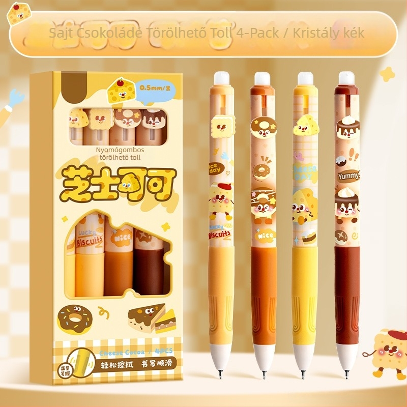 Reversal törölhető zselés toll általános iskolás diákok számára, 3. osztály, műanyag test, törölhető, hegy: St head