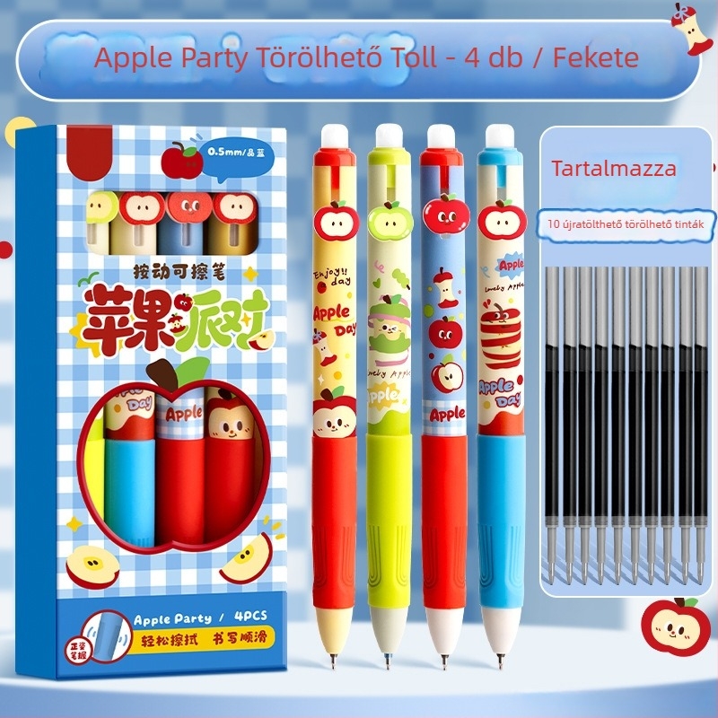 Reversal törölhető zselés toll általános iskolás diákok számára, 3. osztály, műanyag test, törölhető, hegy: St head