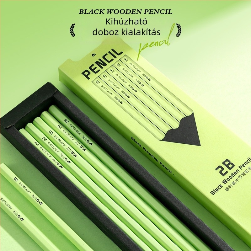 Műanyag burkolatú ceruza, hazai márka, HB/2B fokozat, általános iskola és óvoda számára
