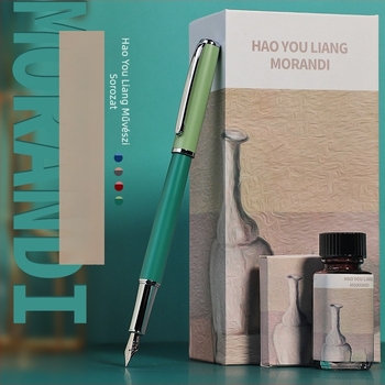 Biumi GB07 fém toll, tollhegy rozsdamentes acél, forgó tintaellátó rendszer, ajándékdoboz