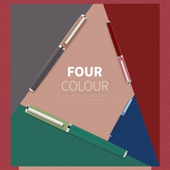 Biumi GB07 fém toll, tollhegy rozsdamentes acél, forgó tintaellátó rendszer, ajándékdoboz