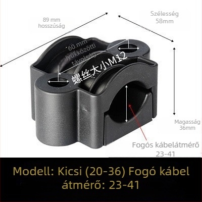 CHKL Magasfeszültségű szekrény kábelfogó; háromvezetős kábelekhez; tűzálló nylon