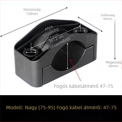 CHKL Magasfeszültségű szekrény kábelfogó; háromvezetős kábelekhez; tűzálló nylon