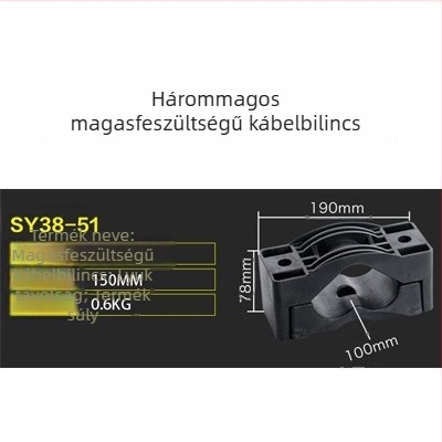 CHKL Magasfeszültségű szekrény kábelfogó; háromvezetős kábelekhez; tűzálló nylon