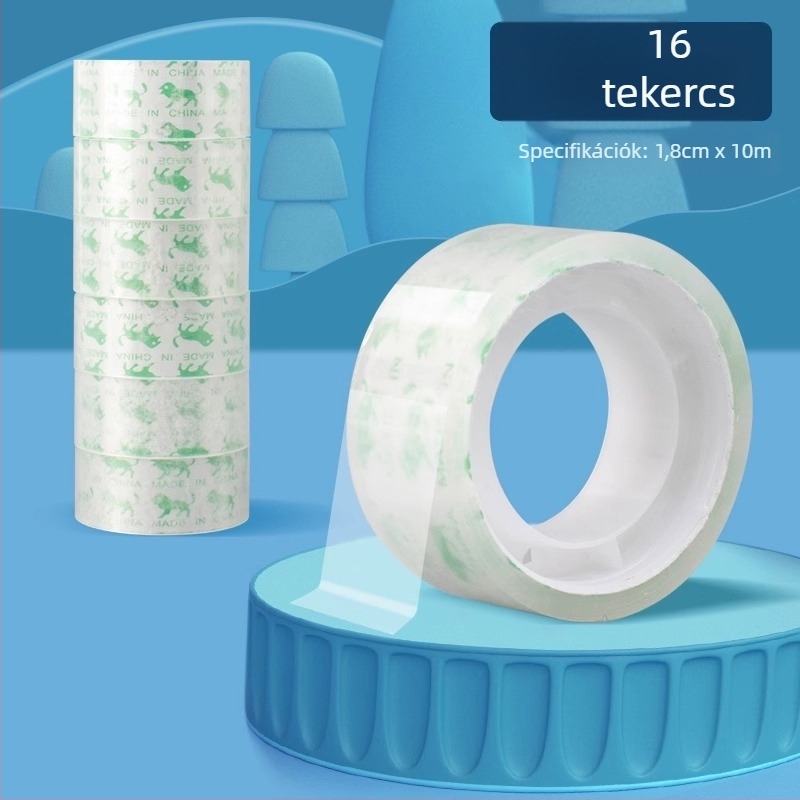 Áttetsző hibás kérdések szalagja, kis tekercs, PET-alapú, modell ZH-CTJD, Friendly márka, irodai használatra