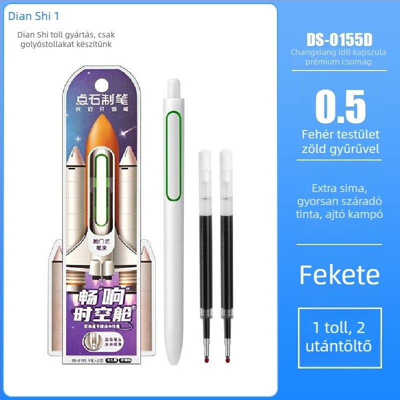 Point Stone DS-1155 gél toll utántöltő – 0,5 mm vonalvastagság, műanyag test, dobozos csomagolás, modell DS-1155