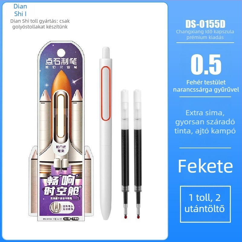 Point Stone DS-1155 gél toll utántöltő – 0,5 mm vonalvastagság, műanyag test, dobozos csomagolás, modell DS-1155