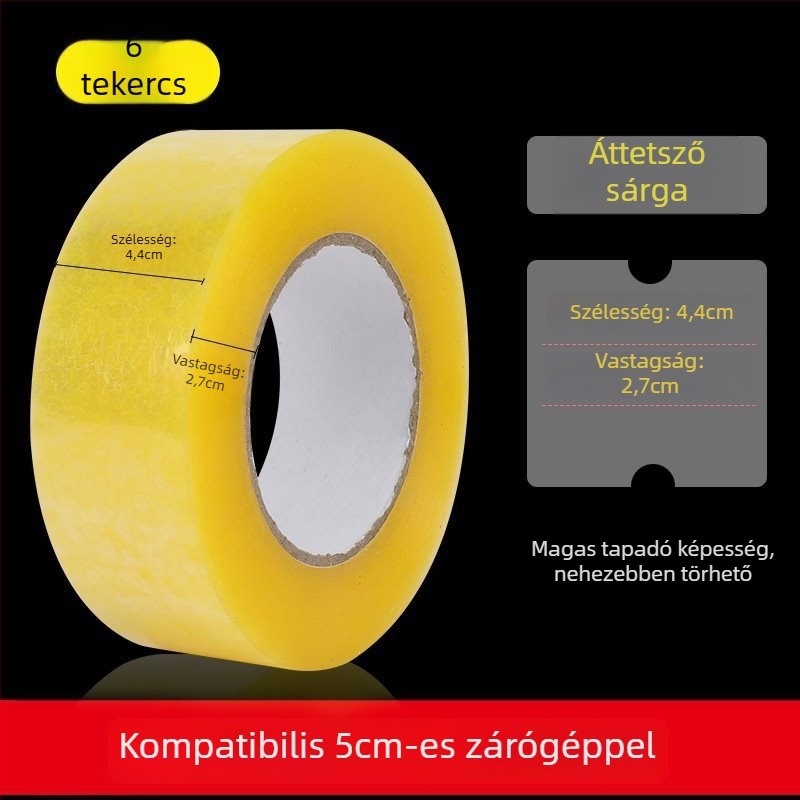 Fémes kézi szalagvágó csomagoláshoz, modell W2, 4–5 cm széles szalaghoz, 1 vagy 3 penge verzió