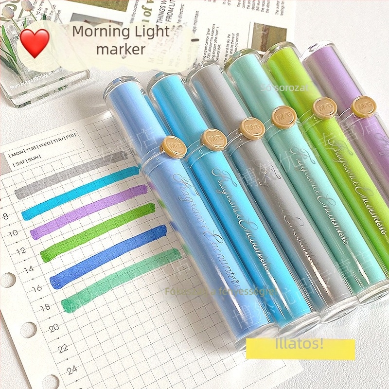 Illatos marker puha heggyel, modell Apmv09c0, műanyag test, nem törölhető