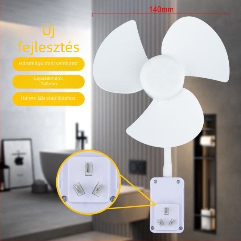 Kisméretű mennyezeti ventilátor 3 lapáttal, brushless motorral, AC tápegység, zaj kevesebb mint 36 dB