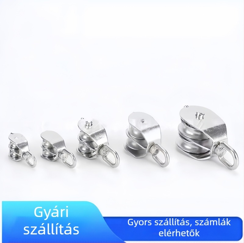 Start 304 rozsdamentes acélból készült tengeri használatra emelő görgő, egy- és kettős kivitel