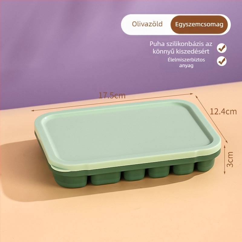 Szilikon Ice Grid tál bébiételekhez – könnyen kiemelhető forma, porciózott tárolás