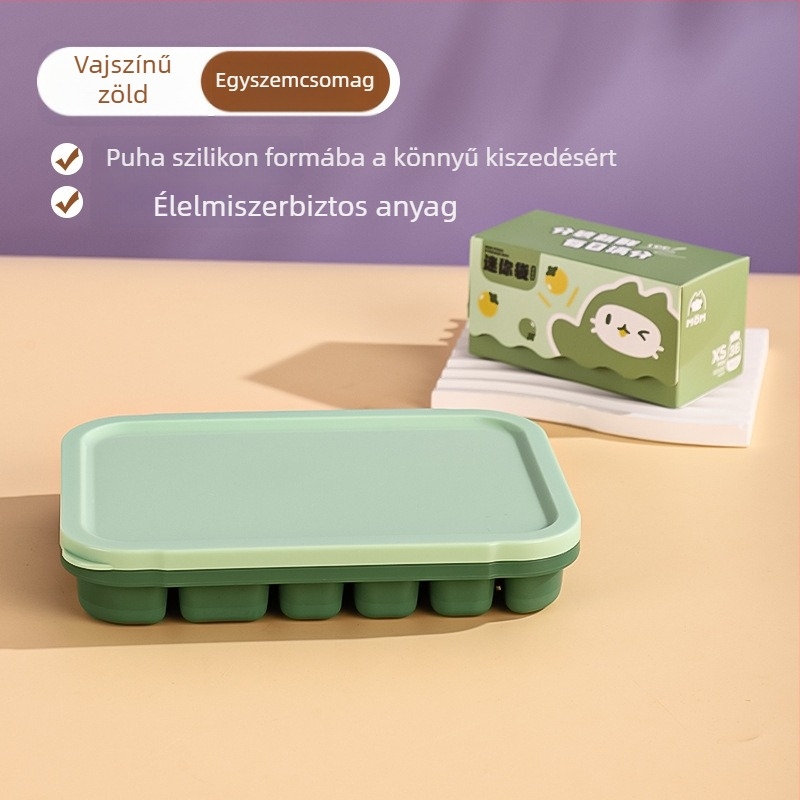 Szilikon Ice Grid tál bébiételekhez – könnyen kiemelhető forma, porciózott tárolás