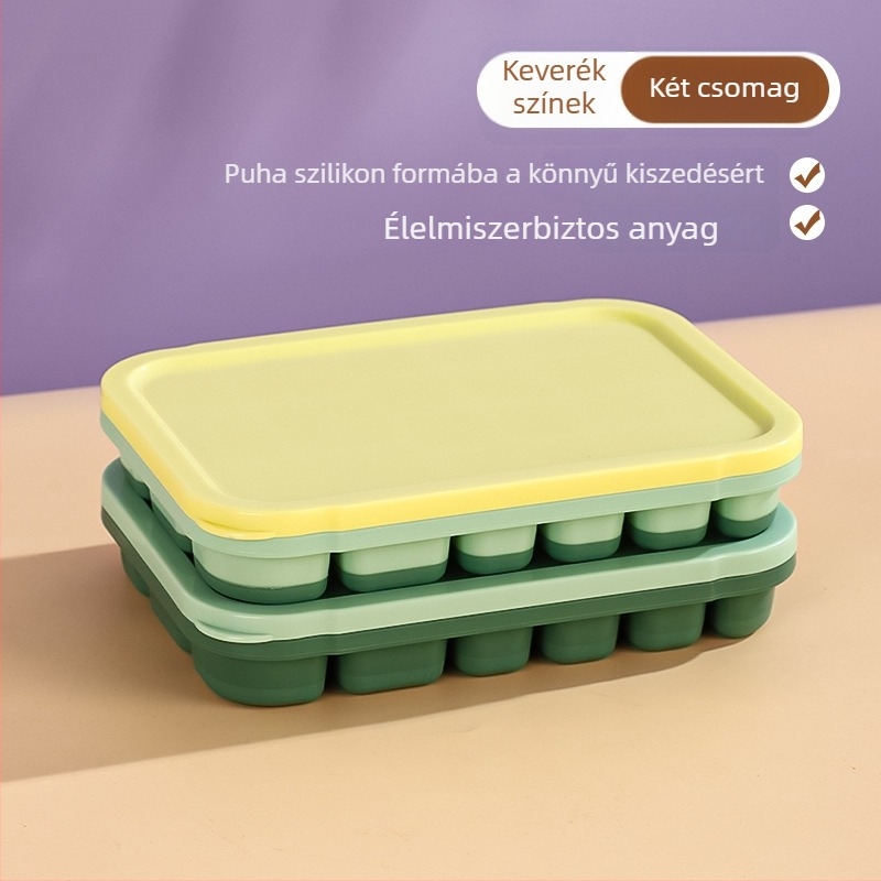 Szilikon Ice Grid tál bébiételekhez – könnyen kiemelhető forma, porciózott tárolás
