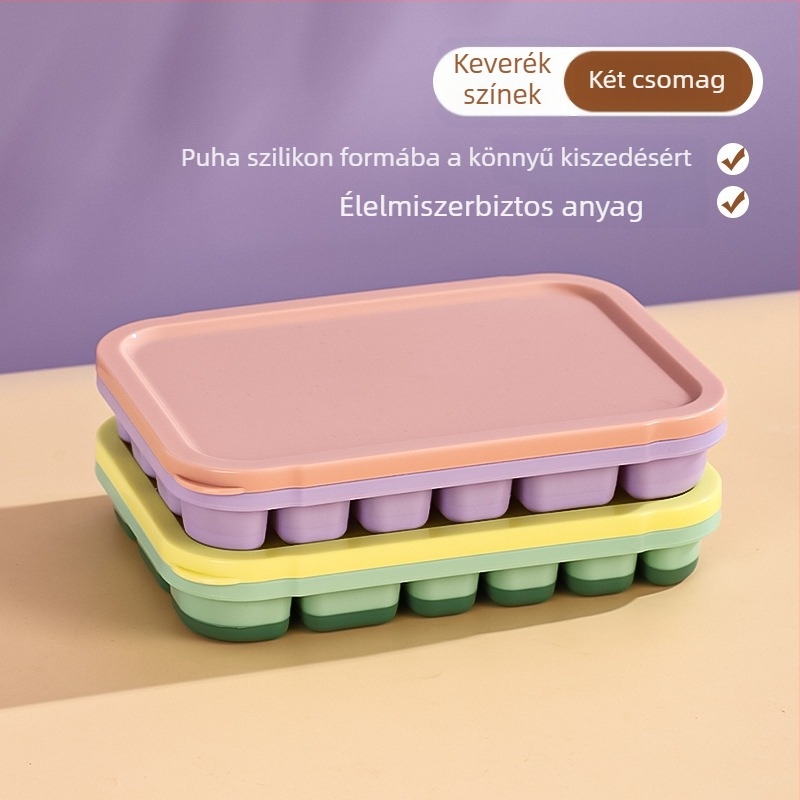 Szilikon Ice Grid tál bébiételekhez – könnyen kiemelhető forma, porciózott tárolás