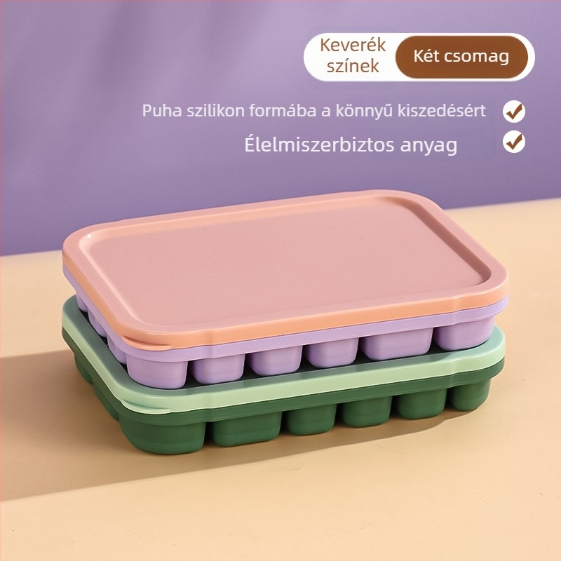 Szilikon Ice Grid tál bébiételekhez – könnyen kiemelhető forma, porciózott tárolás