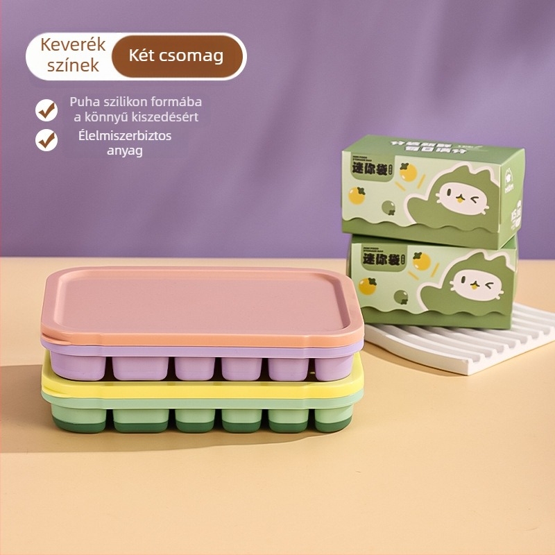 Szilikon Ice Grid tál bébiételekhez – könnyen kiemelhető forma, porciózott tárolás