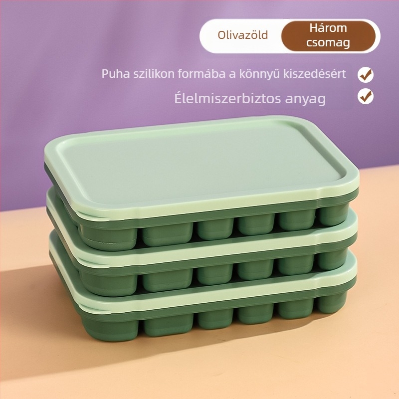 Szilikon Ice Grid tál bébiételekhez – könnyen kiemelhető forma, porciózott tárolás