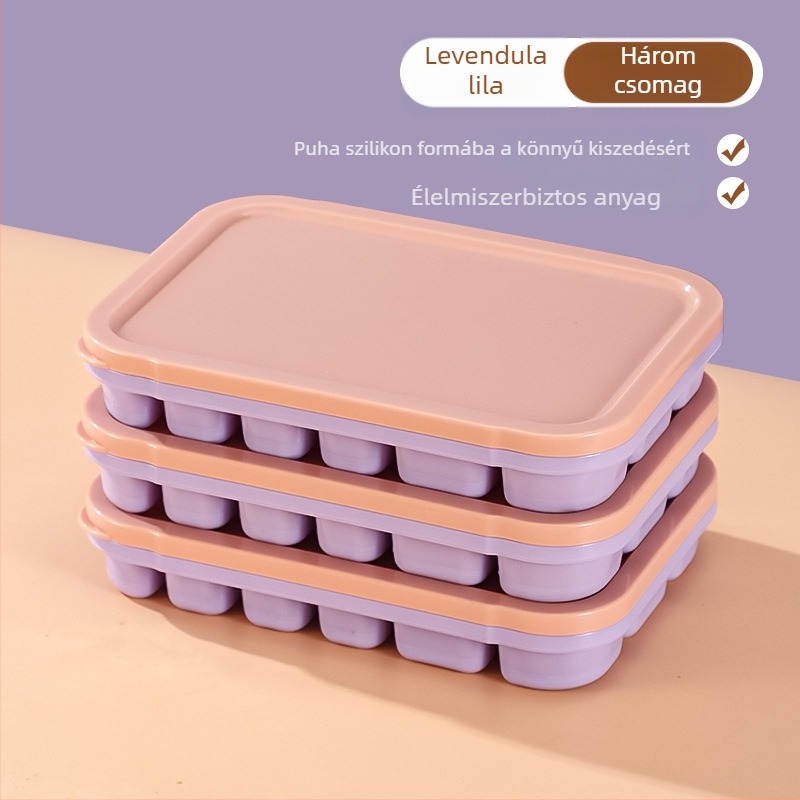 Szilikon Ice Grid tál bébiételekhez – könnyen kiemelhető forma, porciózott tárolás