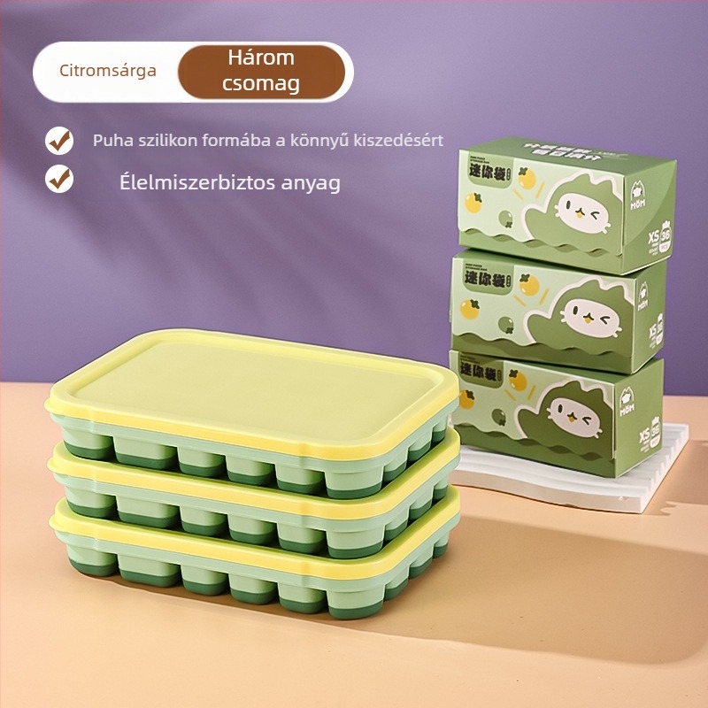 Szilikon Ice Grid tál bébiételekhez – könnyen kiemelhető forma, porciózott tárolás