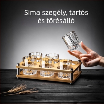 Borospohár készlet üvegből, új kínai stílus, otthoni használatra
