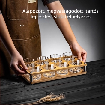 Borospohár készlet üvegből, új kínai stílus, otthoni használatra