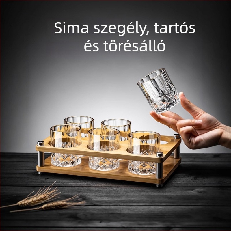 Borospohár készlet üvegből, új kínai stílus, otthoni használatra