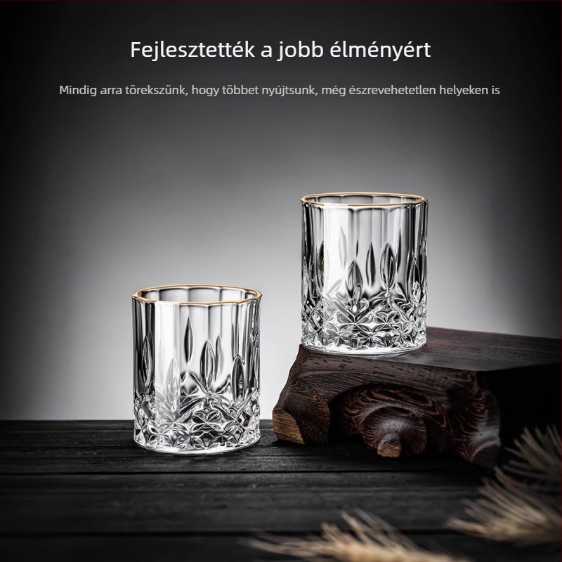 Borospohár készlet üvegből, új kínai stílus, otthoni használatra