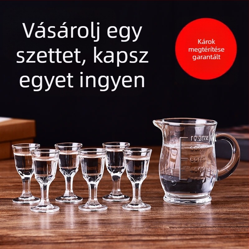 Whiskey glass set, új kínai stílus, kapacitás 1–100 ml, anyag: Egyéb